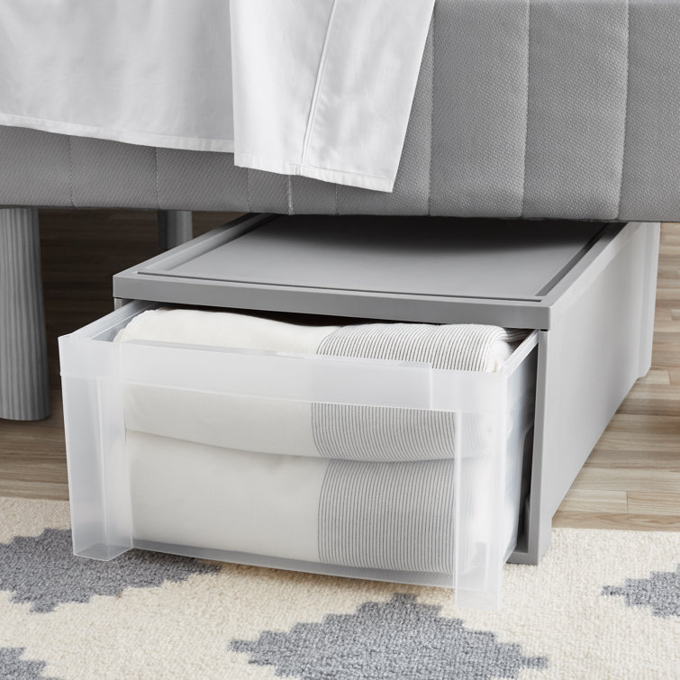 Rebrilliant Shanda Under Bed 17.3" Stackable Storage Drawer & Reviews